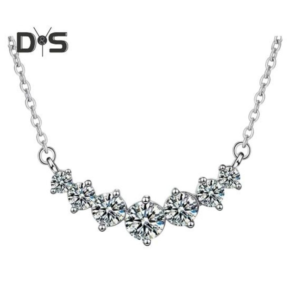 (white) Women Necklace Faux Crystal Symmetric Polished Neck Decoration Jewelry Prom Party Dating Clavicle Necklace
