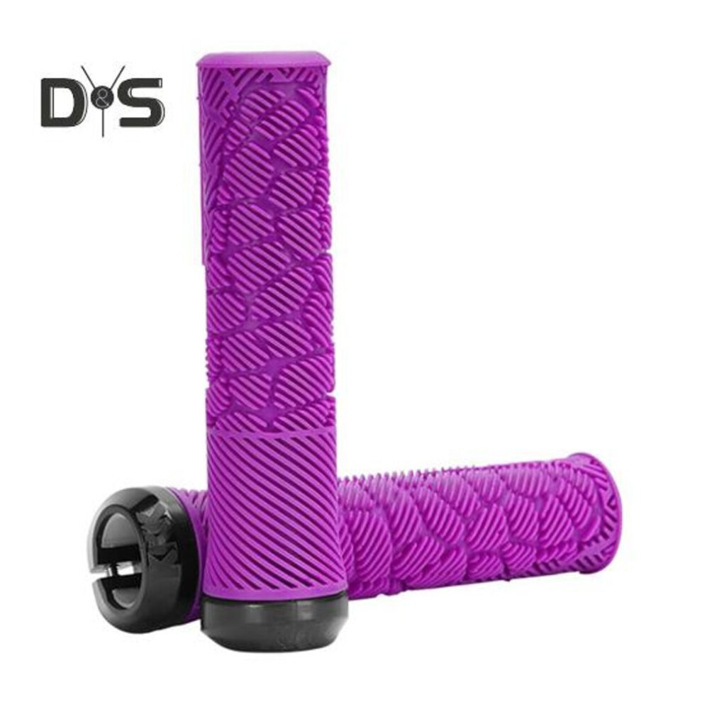 (purple) 1 Pair Bicycle Handlebar Cover Soft Tough Aerodynamic Design High-strength Anti-slip Shock-proof Handlebar Grip Bike Accessories