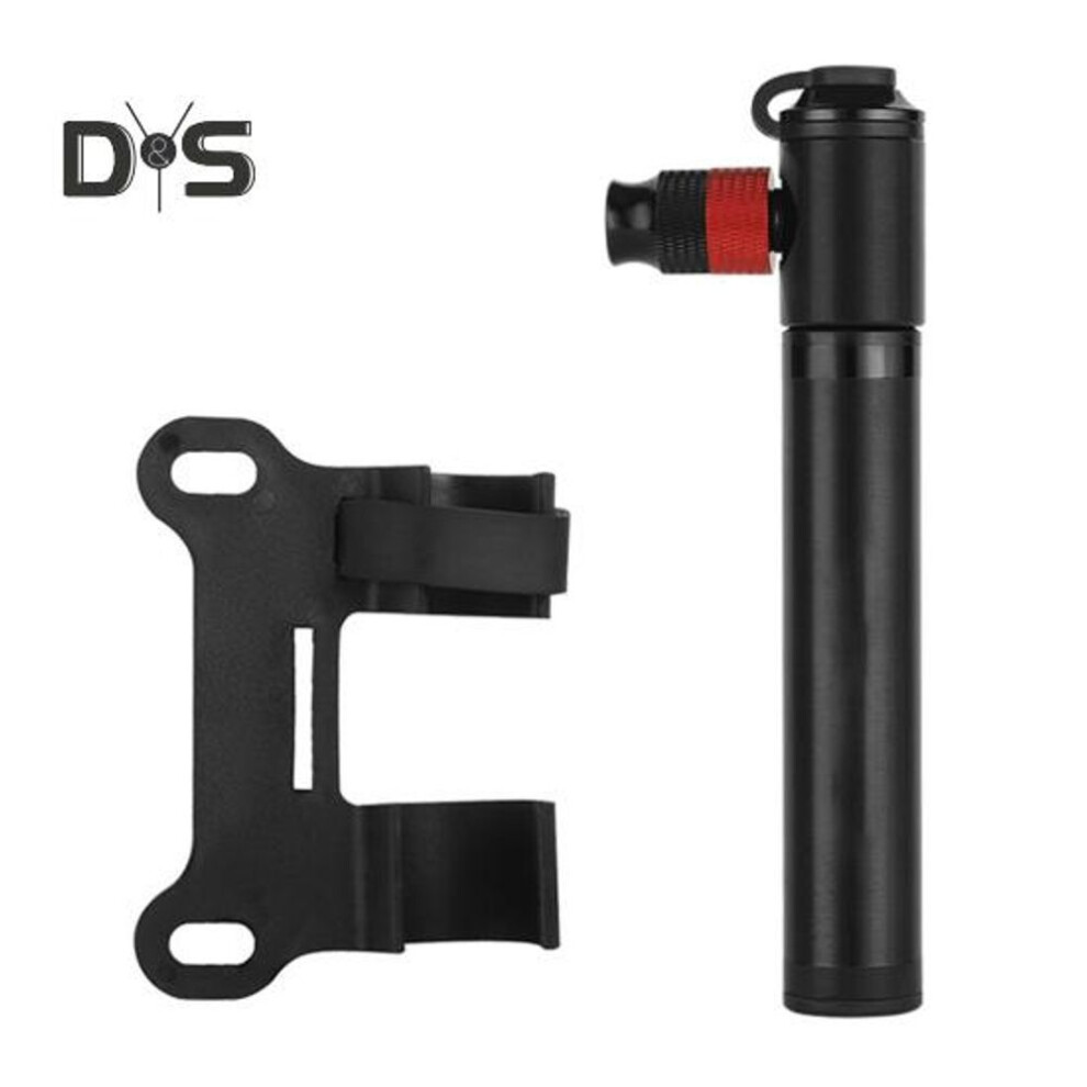 Portable Dual Air Pump for Mountain Road Bike Mini Bicycle Pump with 110PSI High Pressure Space-Saving Car Mount Bottle Holder
