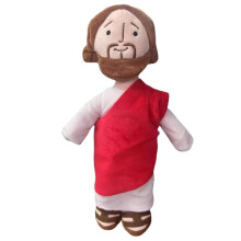 (Red Jesus)Jezus Bijbel Christus Pluche Speelgoed Pop Kussen Huisdecoratie PP Katoen Vulling
