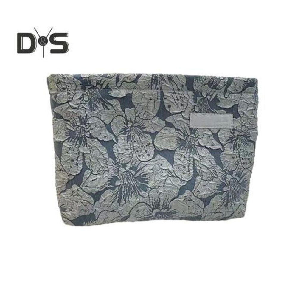 (blue) Boho Makeup Bag Large Nylon Toiletry Bag Travel Cosmetic Pouch Portable Makeup Organizer for Students