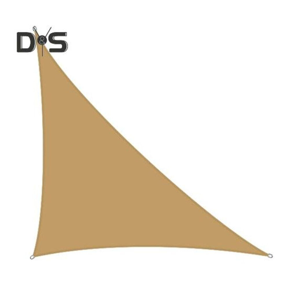 (yellow, M) Triangle Sun Shade Sail Waterproof UV Block Sun Shade Canopy Outdoor Awning Shade Cover for Backyard Garden Yard Deck Pergola