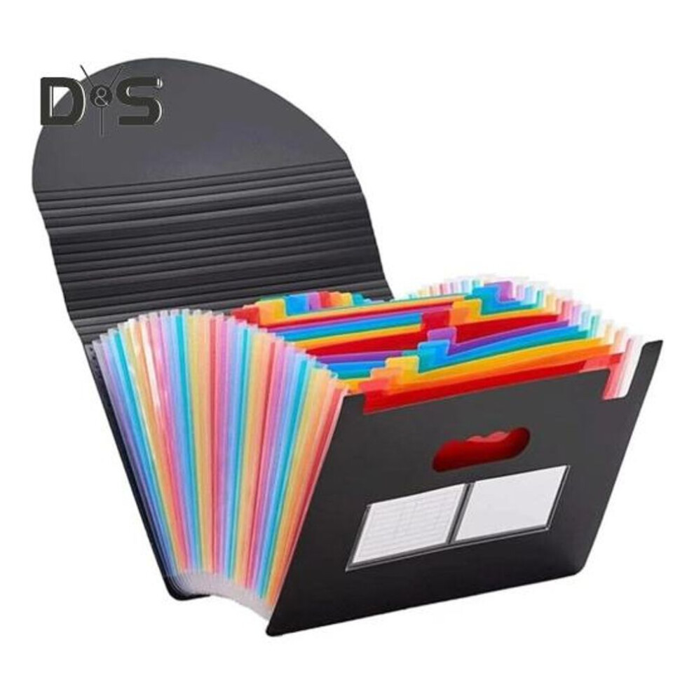 (as the picture, A) Accordion File Organizer 12/24/36 Pockets Expanding File Folder A4 Letter Size Paper Document Receipt Organizer For Classroom Home Office
