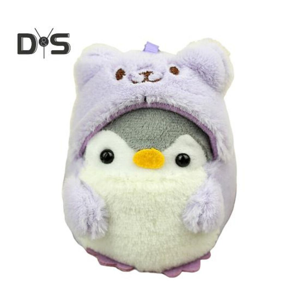 (Other) Penguin Doll Pendant Soft Plush Stuff Toy Cartoon Animal Stainless Chain Keychain School Bag Shoulder Bag Decoration Pendant Keyring Key Holder