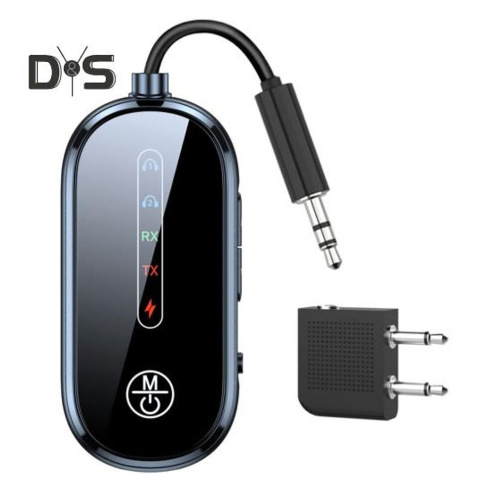 Bluetooth-compatible Wireless Audio Transmitter Dual-Function Low Latency Noise Reduction Compact Design Portable Audio Adapter