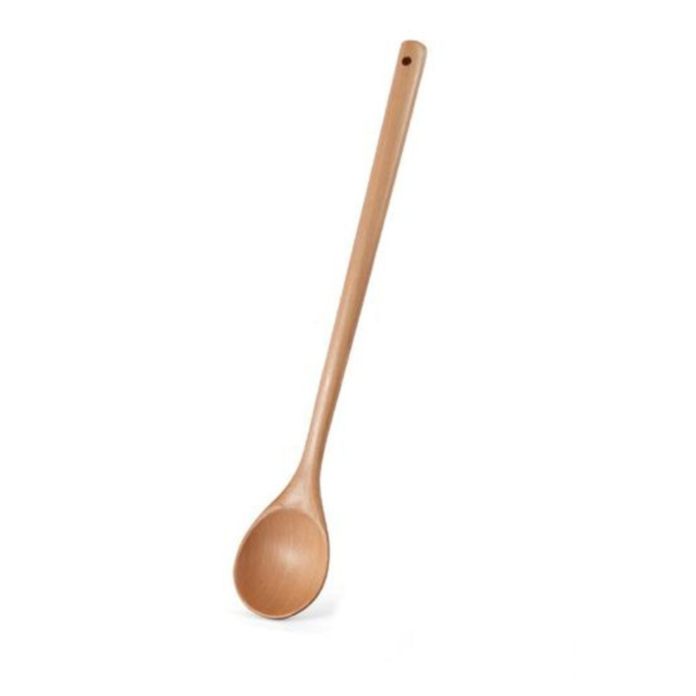 (C) Fine Texture Mixing Spoon Heat-Resistant Durable Kitchen Soup Stirring Wooden Teaspoon