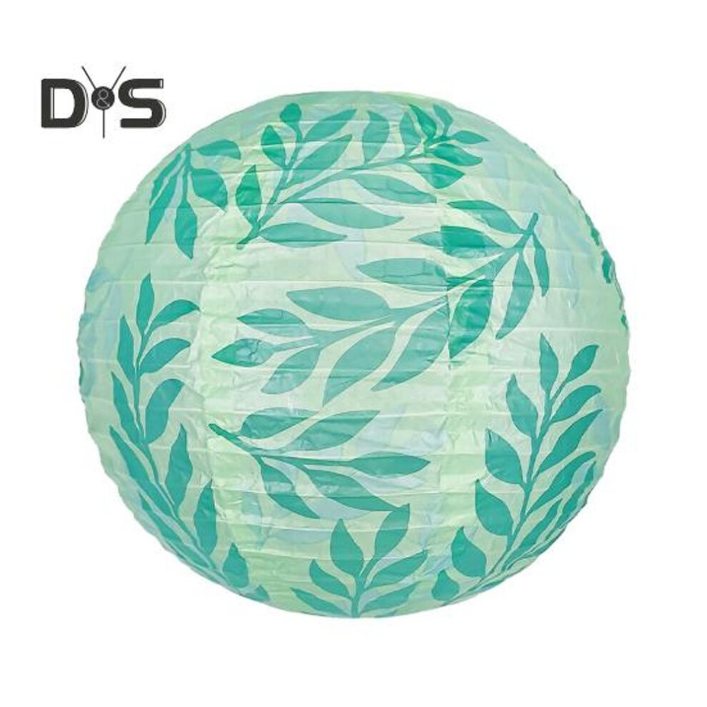 (light green) Chinese Japanese Paper Lanterns Green Olive Leaf Hanging Lanterns For Boho Wedding Birthday Party Bridal Showers Decor