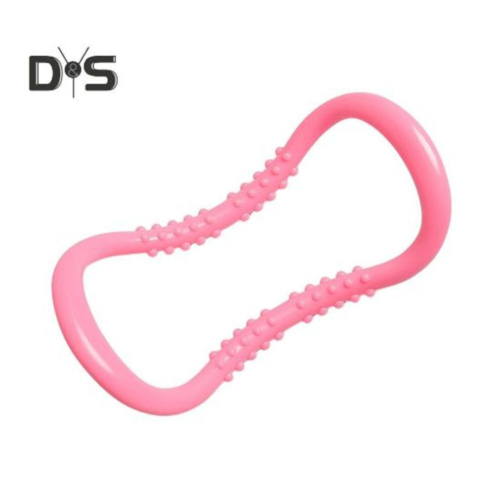 (pink, 1pc) 1/2pcs Yoga Ring With Massage Points Portable Calf Massage Fitness Ring Pilates Training Body Stretching Muscles Massage Exercise Circle Tool Home