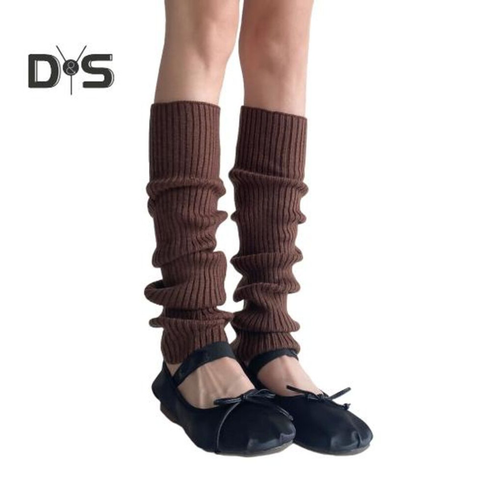 (coffee, A) 1 Pair Winter Leg Warmers Warm Japanese Style Jk Leg Sleeves Strips Stretchy Fit Knitting Calf Socks Party Sports Yoga Dance