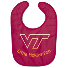 Babador de beb Virginia Tech Hokies - pequeno ventilador totalmente profissional