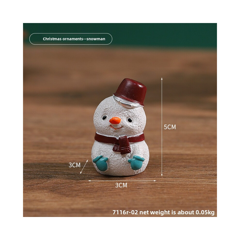 (Snowman) Christmas Mini Action Figure Cartoon Model Toy Decoration Doll Gift Children-image-OPC-PH5Z9PQ-NEW