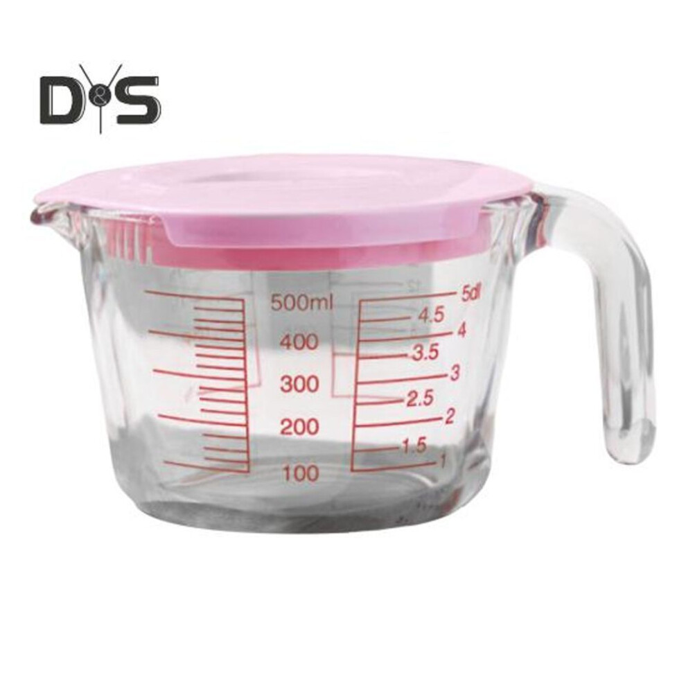 (as the picture, C) Glass Measuring Cup With Handle & V-shaped Spout Shot Glass Espresso Jugs Transparent Scale Ounce Measure Jugs Mixing Mug For Bar Party Wine Milk