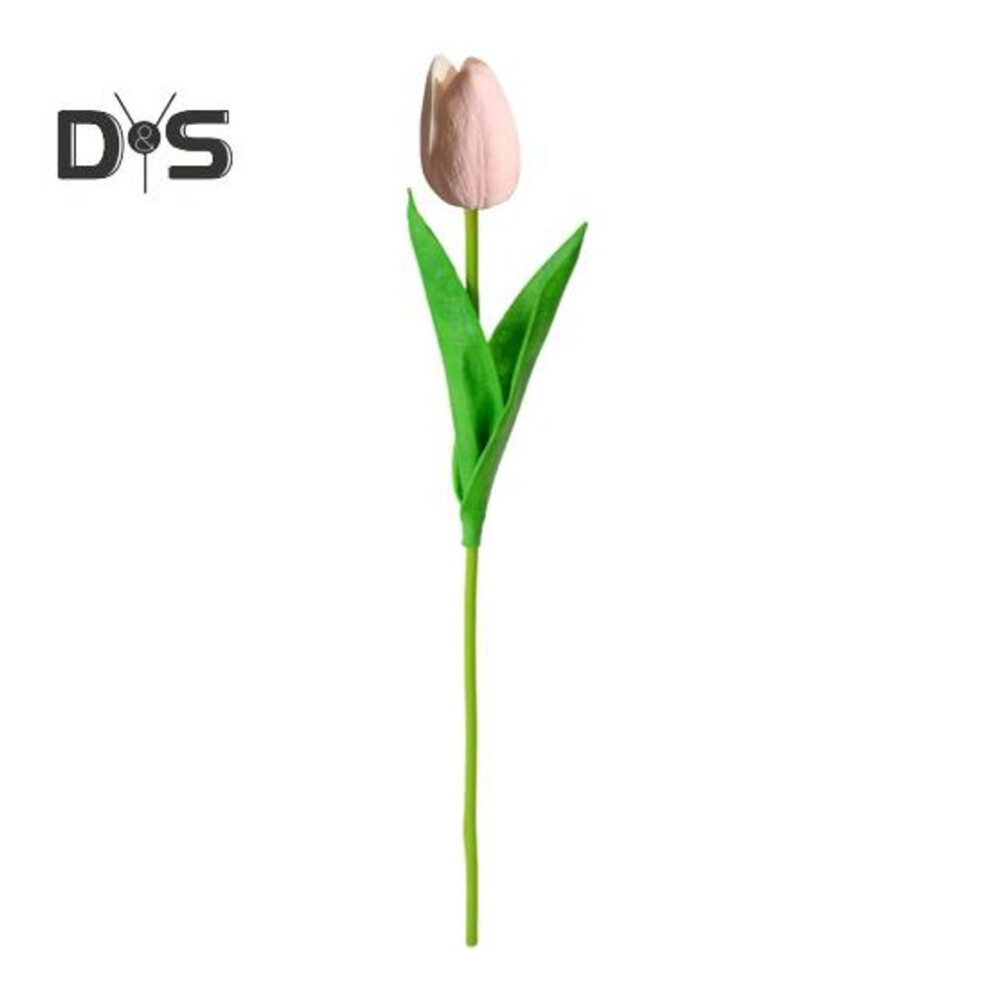 (pink) Artificial Tulip Realistic Reusable Colorful Fake Flower Wedding Party Indoor Home Office Table Centerpiece Faux Flower Decoration