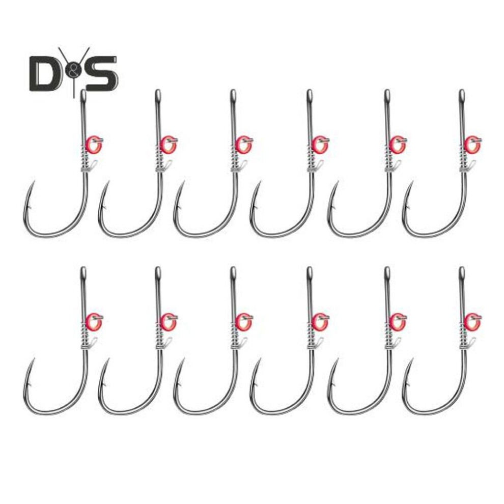 (as the picture, 3) 12/30Pcs Live Shrimp Fixing Hook Heavy Duty Metal Barbed Fishhook Bass Carp Catfish Fishing Hook Freshwater Saltwater Fishing Accessories