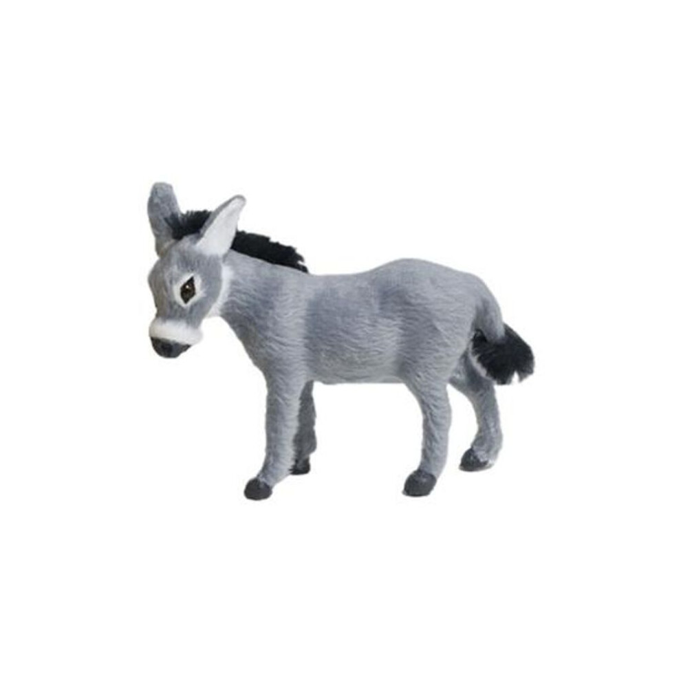(grey) Handicraft Animal Model Figurine Lovely Simulation Donkey Toy