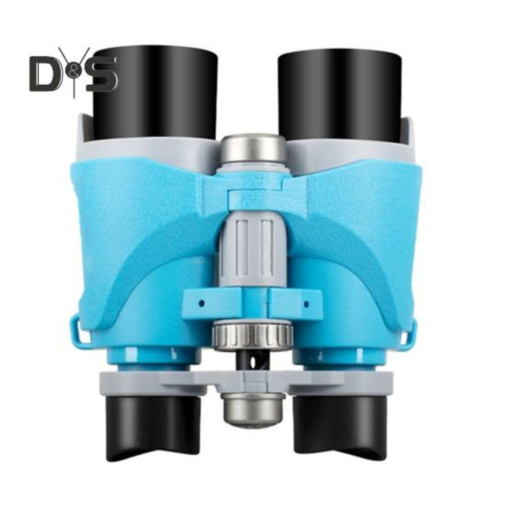 Kids Binocular Telescope Toy With Compass Light Lanyard Clear Lens Adjustable Toddlers Boys Girls Outdoor Bird Watching Educational Portable Handheld