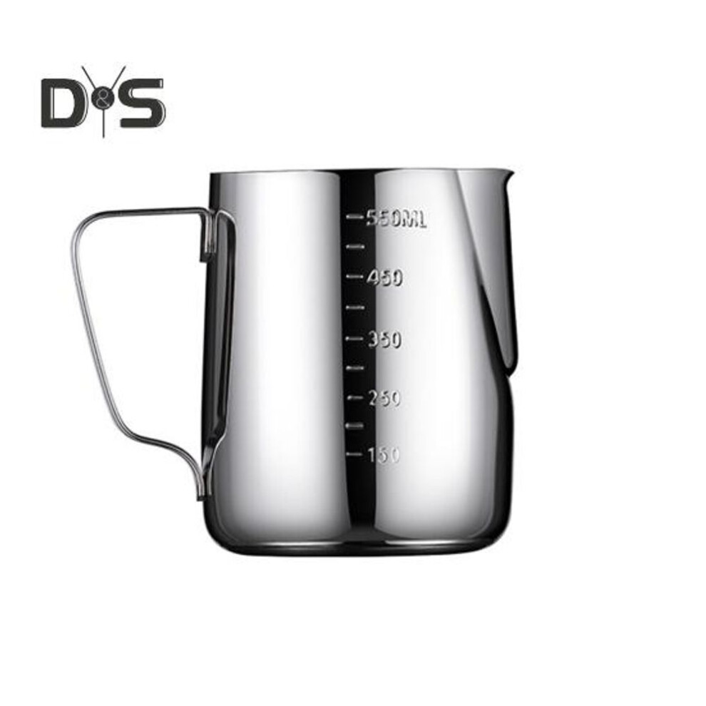 (as the picture, M) 140ml/350ml/550ml/900ml Milk Frothing Pitcher Stainless Steel Espresso Steaming Pitcher Jug Milk Frother Cup for Cappuccino Latte Art