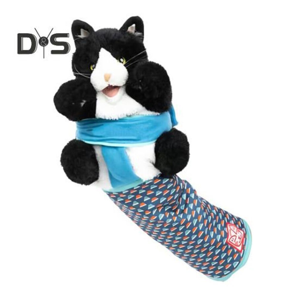 (as the picture, 1pc) 1Pc/2Pcs Cat Puppet Wrestler Toy Interactive Stuffed Animals Hand Puppet with Tough Padding for Safe Play Cat Wrestling Puppet Toy for Boredom-Busting