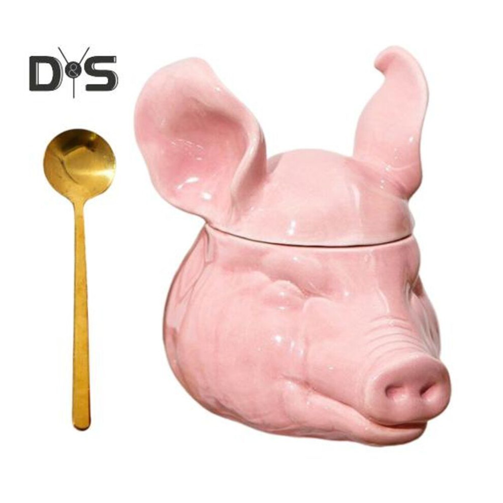 (as the picture, B) Pig Coffee Mug Ceramic 3D Novelty Tea Cup Funny Drinking Mug Christmas Birthday Housewarming Gifts For Friend