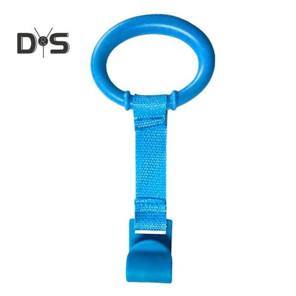 (blue, 1pc) 1/2/4/6/8Pcs Baby Pull-Up Ring Toddlers Walking Helper Practice Exercises Assistant Tool Stand-Up Rings Infant Crib Playpen Hanging Ring