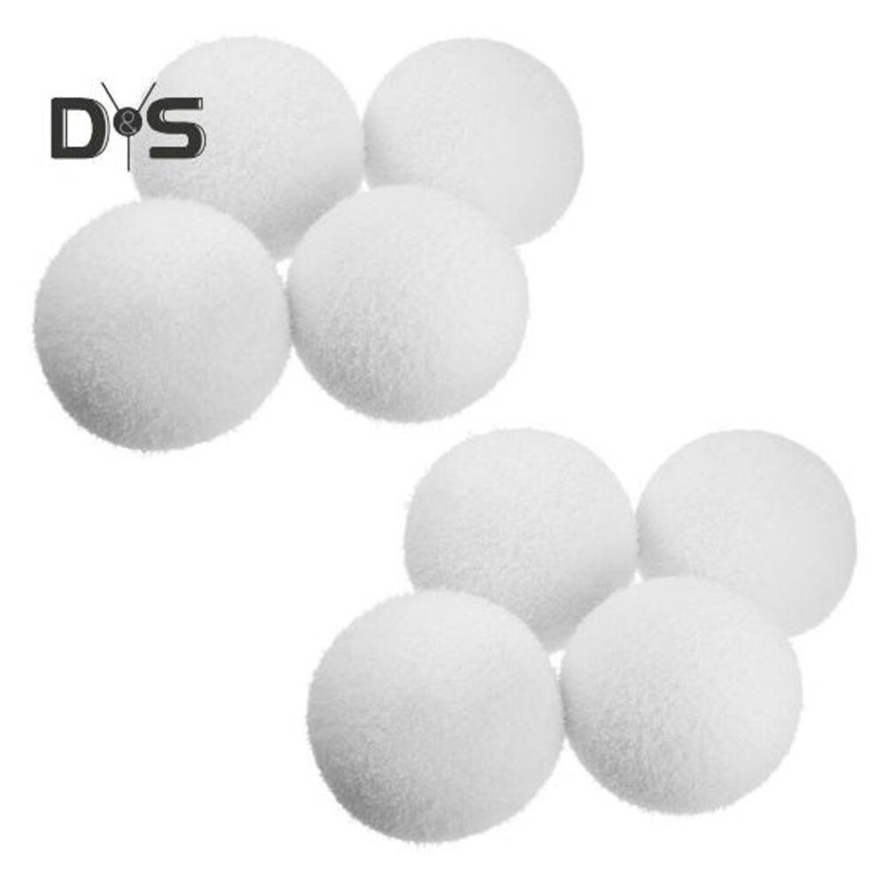 (as the picture, 8pcs) 4/8 Pcs Hot Tub Scum Balls Reusable Scum Remover Sponge Ball Floating Scum Absorber Spas Pool Filter Balls for Absorbing Oil Lotion