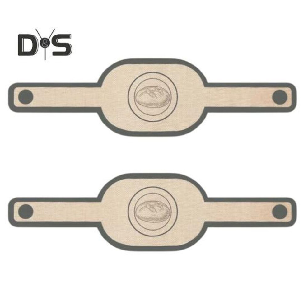 (as the picture, Ellipse) 2Pcs Silicone Bread Sling for Dutch Oven Heat-resistant Bread Baking Mat Reusable Bread Sling with Long Handle to Transfer Sourdough