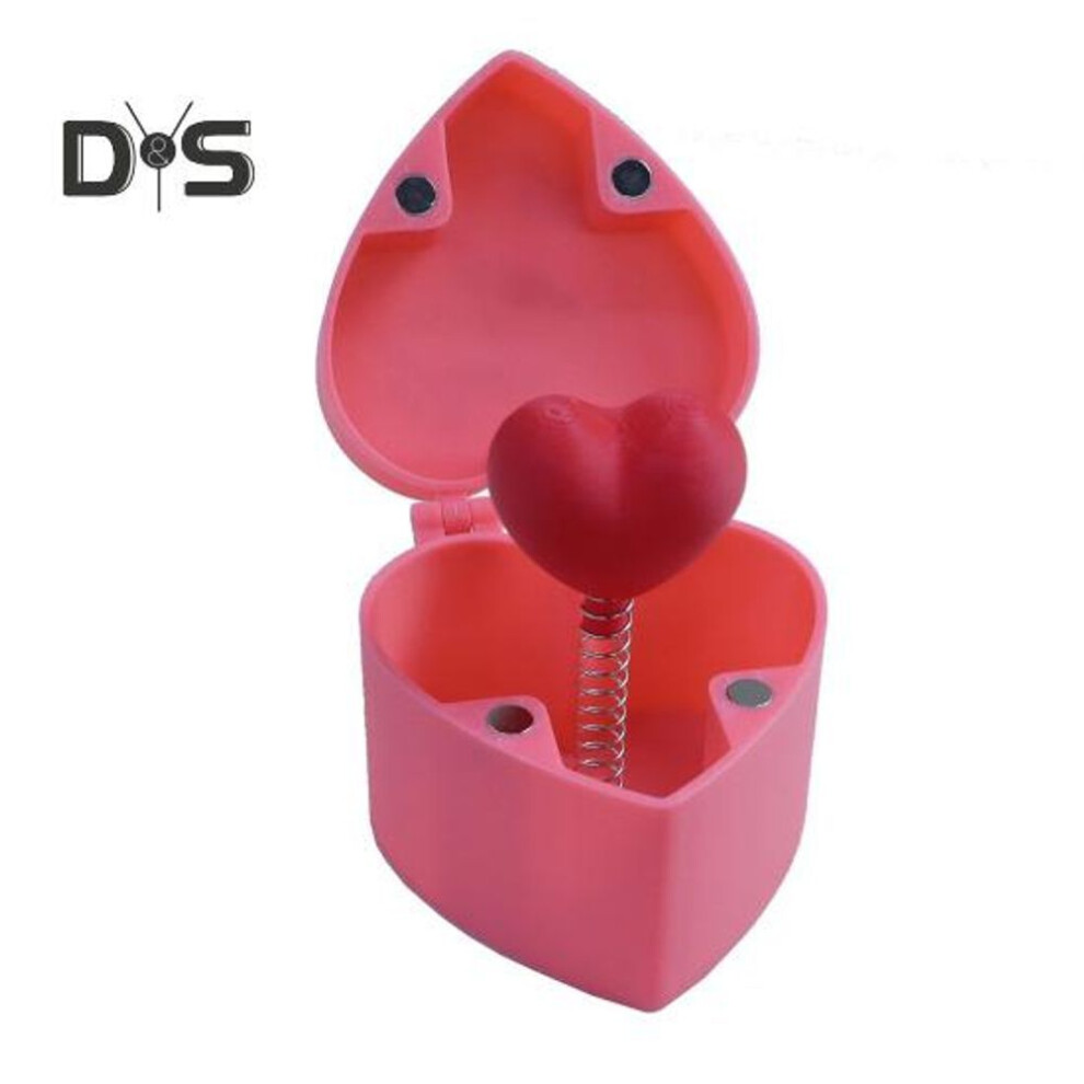 (pink, D) Red Roses And Red Love Heart Surprise Gift 3D Printed Roses Magnets Red Rose And Heart Hidden Surprise Gift for Birthday Valentine's Day Classroom