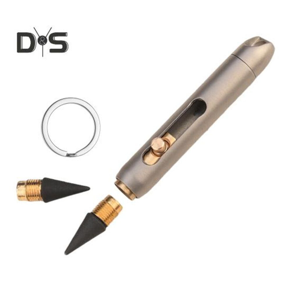 Eternal Pen Mini Titanium Alloy Ballpoint Pen Replaceable EDC Refill Smooth Writing Comfortable Grip Mini Pen