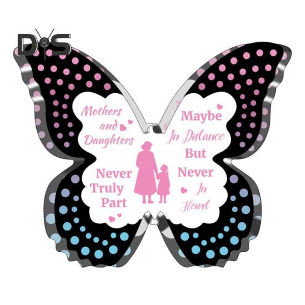 (as the picture, C) Butterfly Acrylic Ornament Mom Gift from Daughter or Son Clear Desktop Ornament for Mother's Day Valentine's Day Birthday Gift