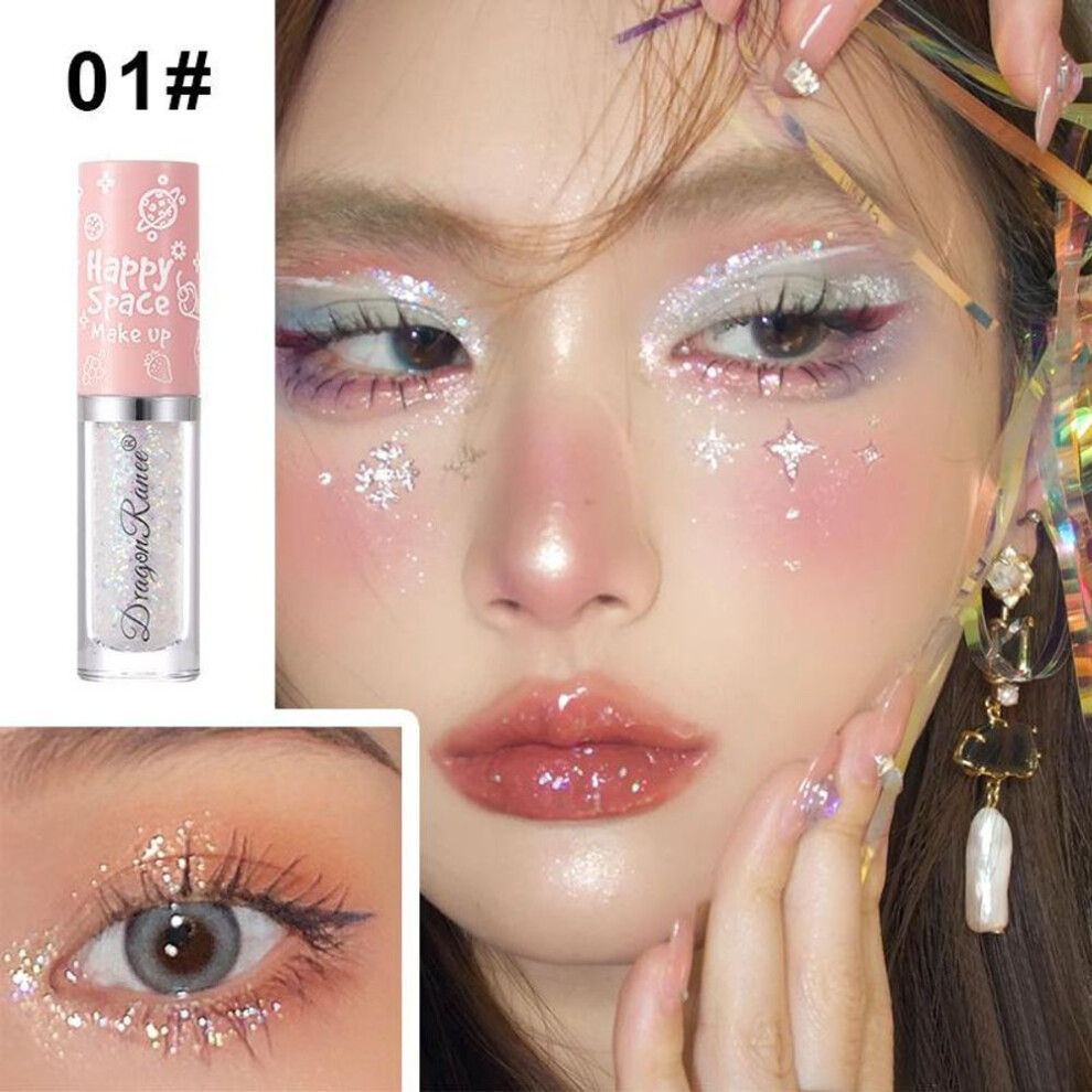 (No. 1, white broken diamond) A Drop Of Tear Liquid Eyeshadow Ultra Glitter Bed Silkworm Pen Brightening Eyeshadow Liquid Highlight