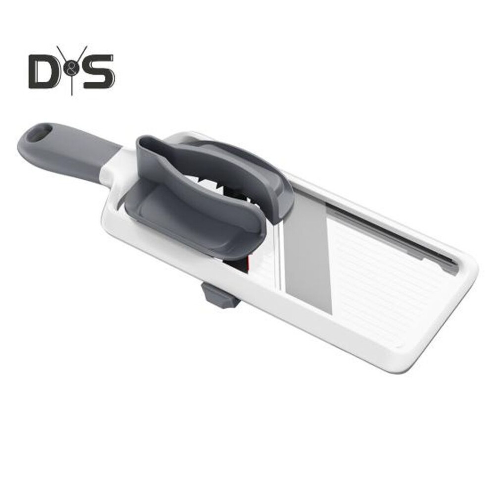 1 Set Multifunctional Handheld Vegetable Slicer Thickness Adjustable Stainless Steel Blade Non-slip Handle Fruits Carrot Potato Radish Cutter