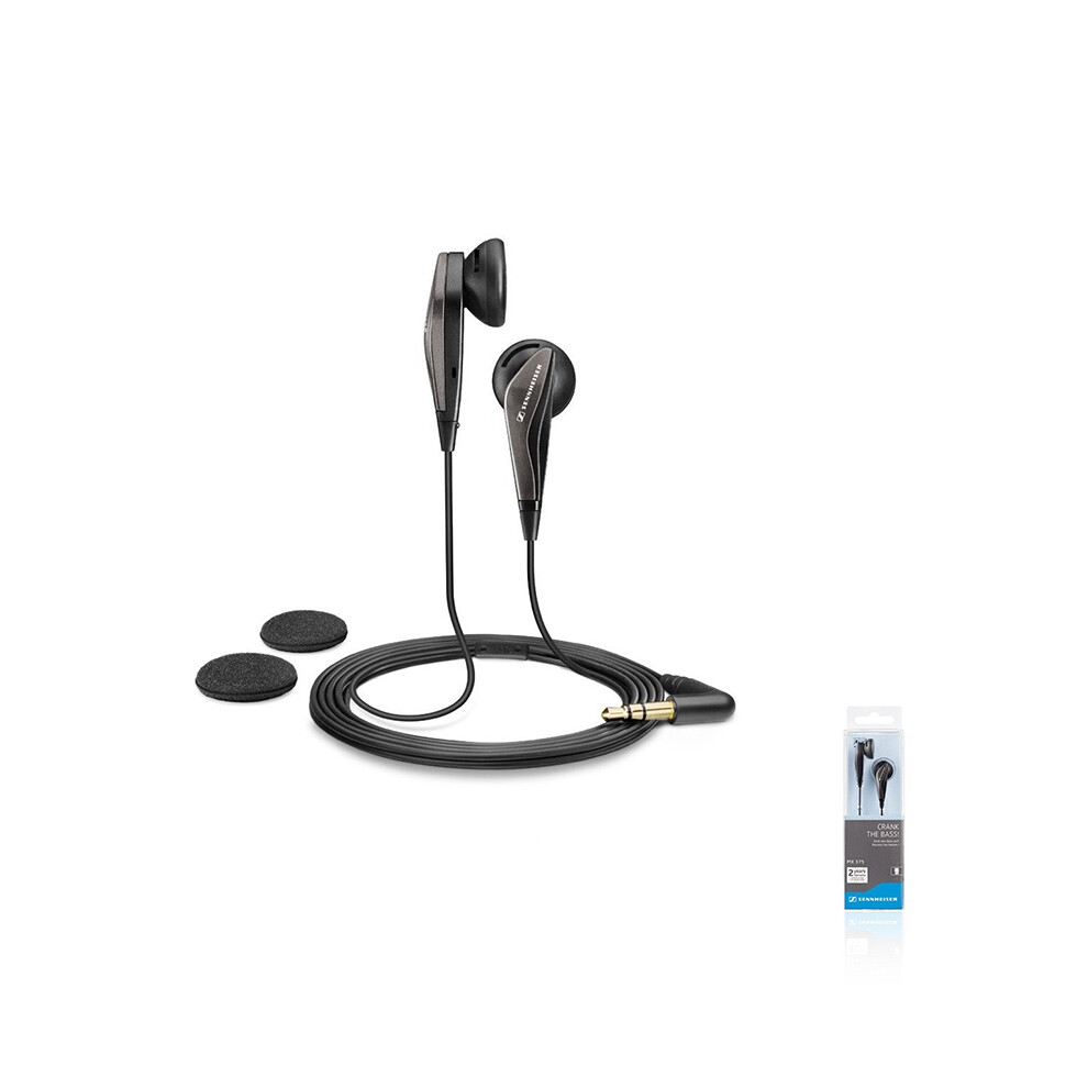 375 Sennheiser Mx Inear Headphones Stereo Earbuds Deep Hd Bass Earphones Black