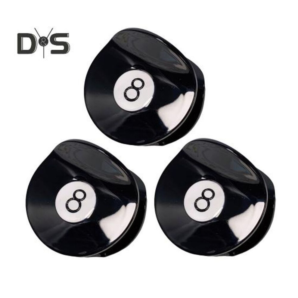 (as the picture, 3pcs) 1/2/3/4/5Pcs Hair Claw Black 8 Ball Golf Club Hair Clip Women Updo Ponytail Holder Shark Clip Updo Accessory