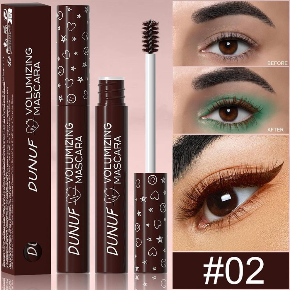 (02) DUNUF Color Mascara long-lasting waterproof thick slender curl