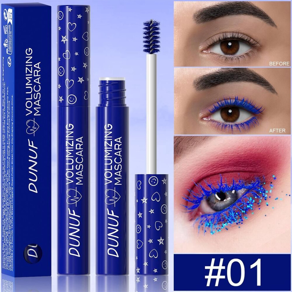 (01) DUNUF Color Mascara long-lasting waterproof thick slender curl