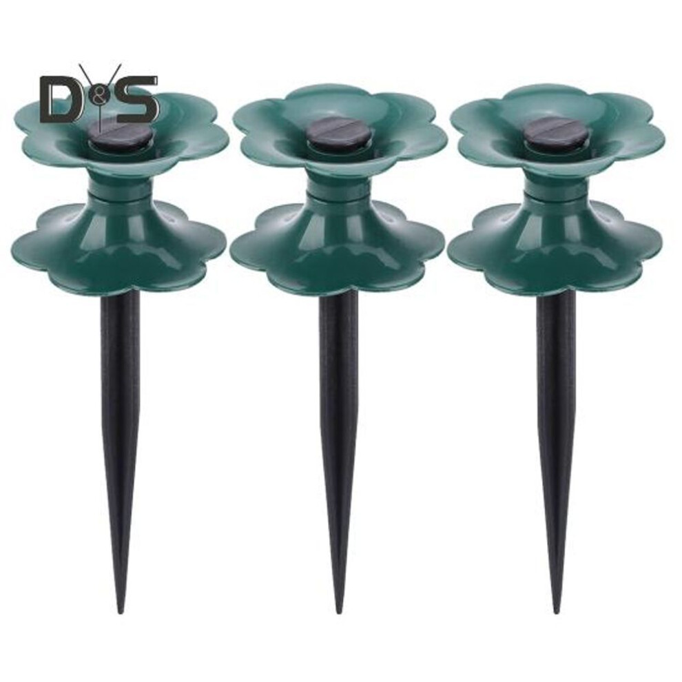 (as the picture, 3pcs) Hose Guide Spike Lawn Hose Guide Stake With Spin Top Water Pipe Reel Wheel For Garden Patio Watering Keeping Hose Out Of Flower Beds