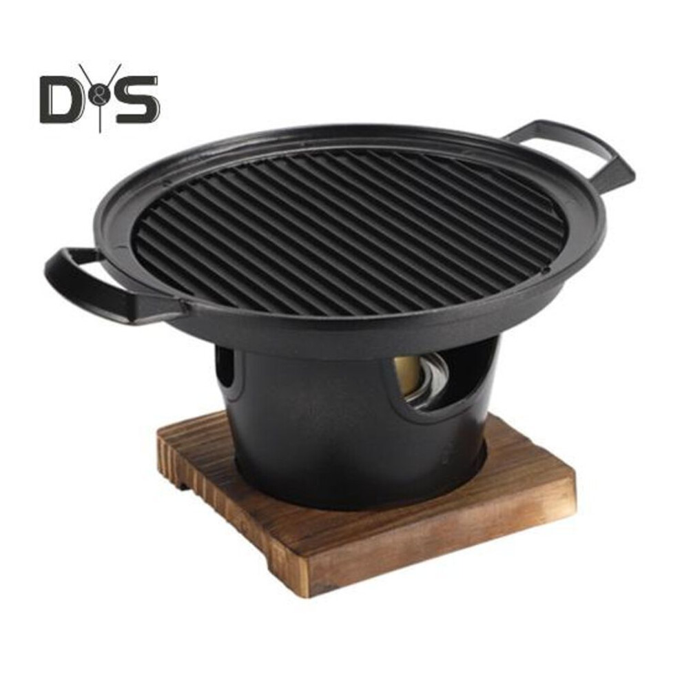 (as the picture, C) Mini Bbq Alcohol Stove Grill Japanese One Person Cooking Oven Non-stick Outdoor Bbq Plate For Camping Picnic Multifunctional Bbq Tools
