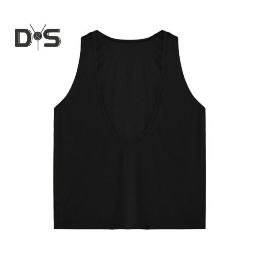 (black, L) Men Sport Vest Deep V-Neck Wide Straps Sleeveless Solid Color Tank Tops Loose Fit Casual Versatile Vest