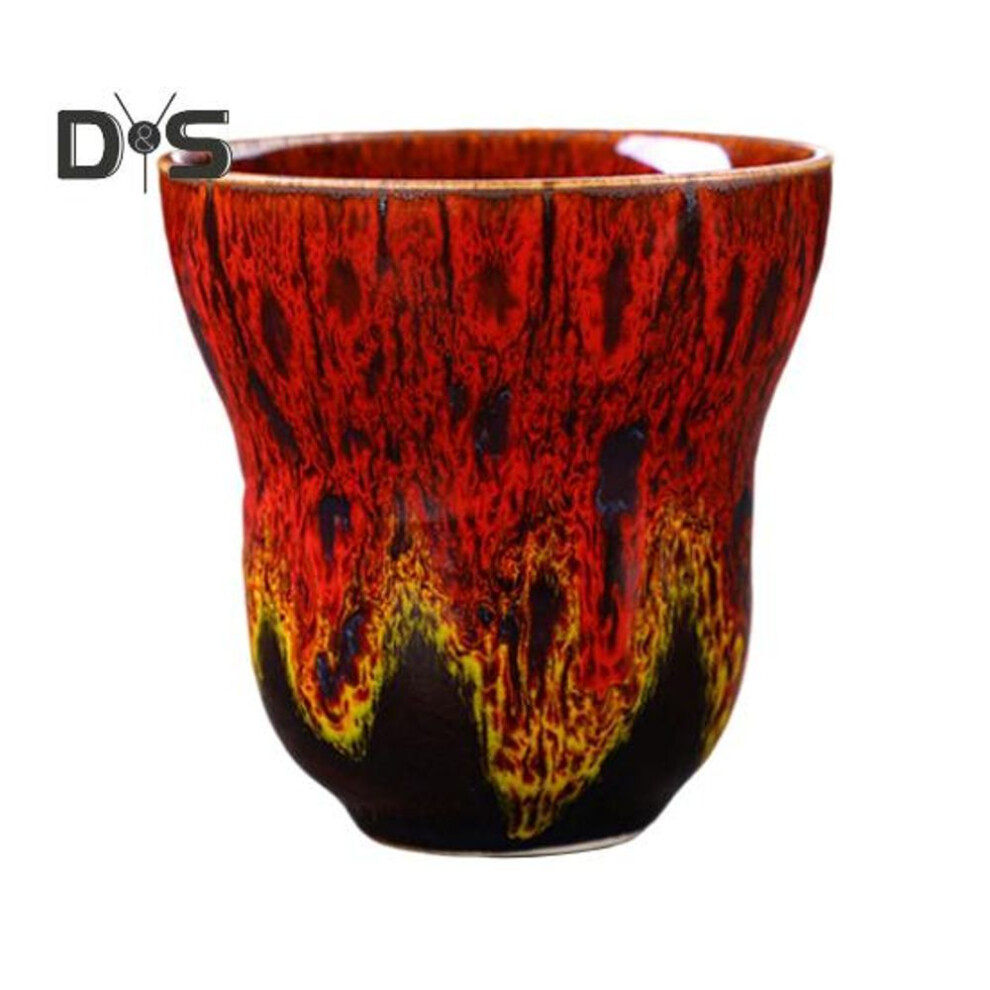 (as the picture, E) 150/220ml Coffee Cup 5/7.44oz Capacity Tortoise Shell Design High Gloss Surface Ceramic Mug Wedding Housewarming Gift Dishwasher Safe Whiskey