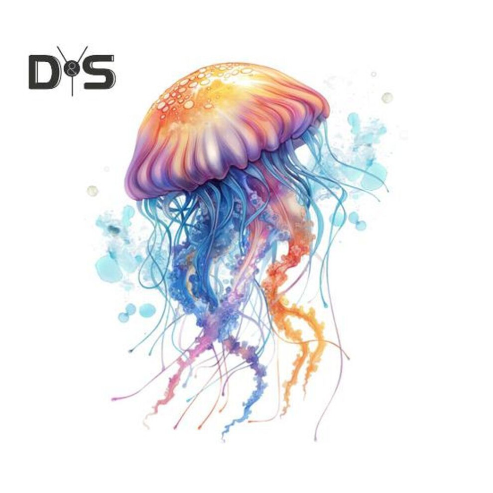 Sea World Jellyfish Toilet Sticker Removable Self-adhesive Waterproof Pvc Living Room Wall Art Bathroom Toilet Lid Decoration Decal