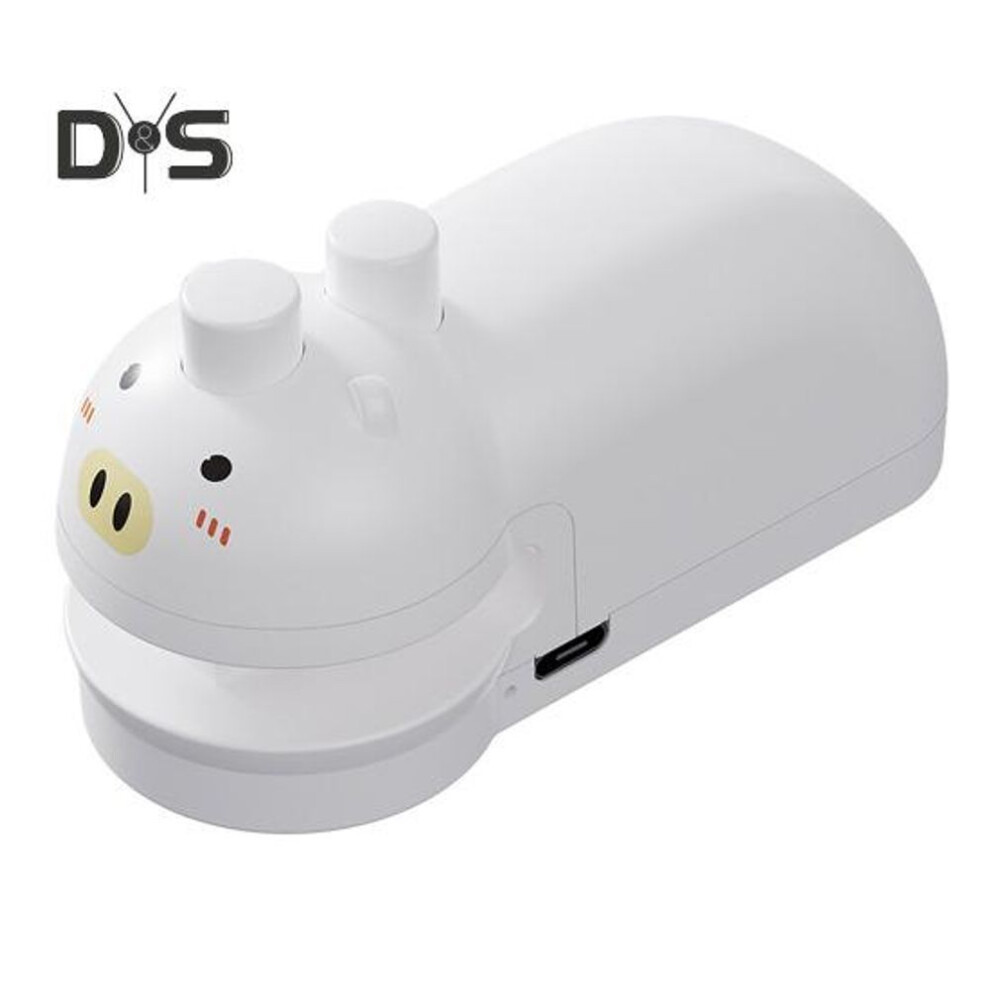(white) 3-in-1 Magnetic Food Sealer With Built-in Cutter Usb Rechargeable Mini Bag Resealer Machine For Snacks Crafts Portable Cute Duck Design Heat Seal