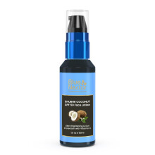 Blue Nectar Coconut Sunscreen SPF 50 Lotion | Ingen hvidt st?bt plantebaseret solcreme med C -vitamin til gl?dende hud (18 urter 1,6 floz)