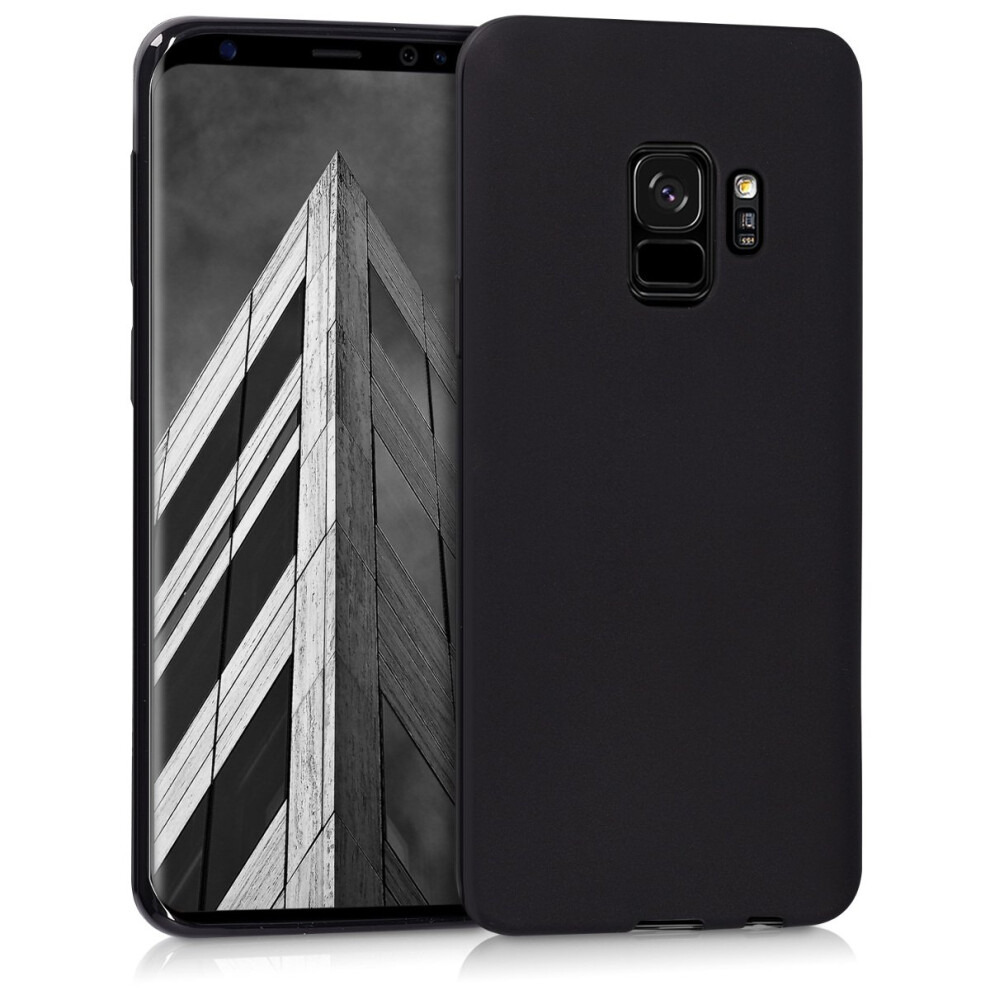 Kwmobile Case Compatible With Samsung Galaxy S9 Case - Soft Slim Protective Tpu Silicone Cover - Matte Black 4057665333598