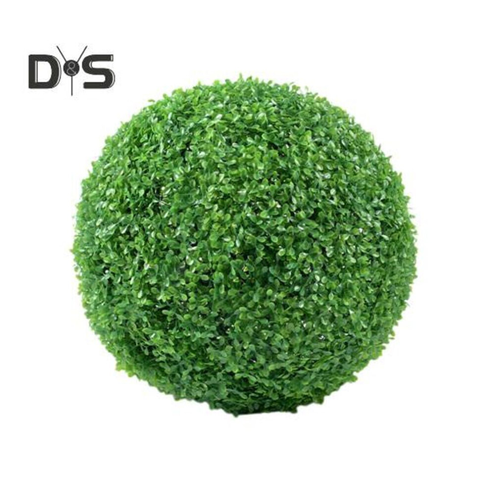 (as the picture, 18cm B) Artificial Plant Topiary Ball Decoration Faux Boxwood Ball Uv Resistant Realistic Multi-layer Outdoor Backyard Porch Garden Fake Green Leaves Sphere