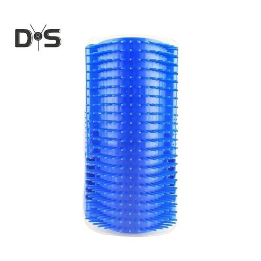 (blue) Cat Self Groomer Wall Table Legs Corner Massage Comb Cat Scratcher Grooming Brush Pet Supplies For Indoor Cats