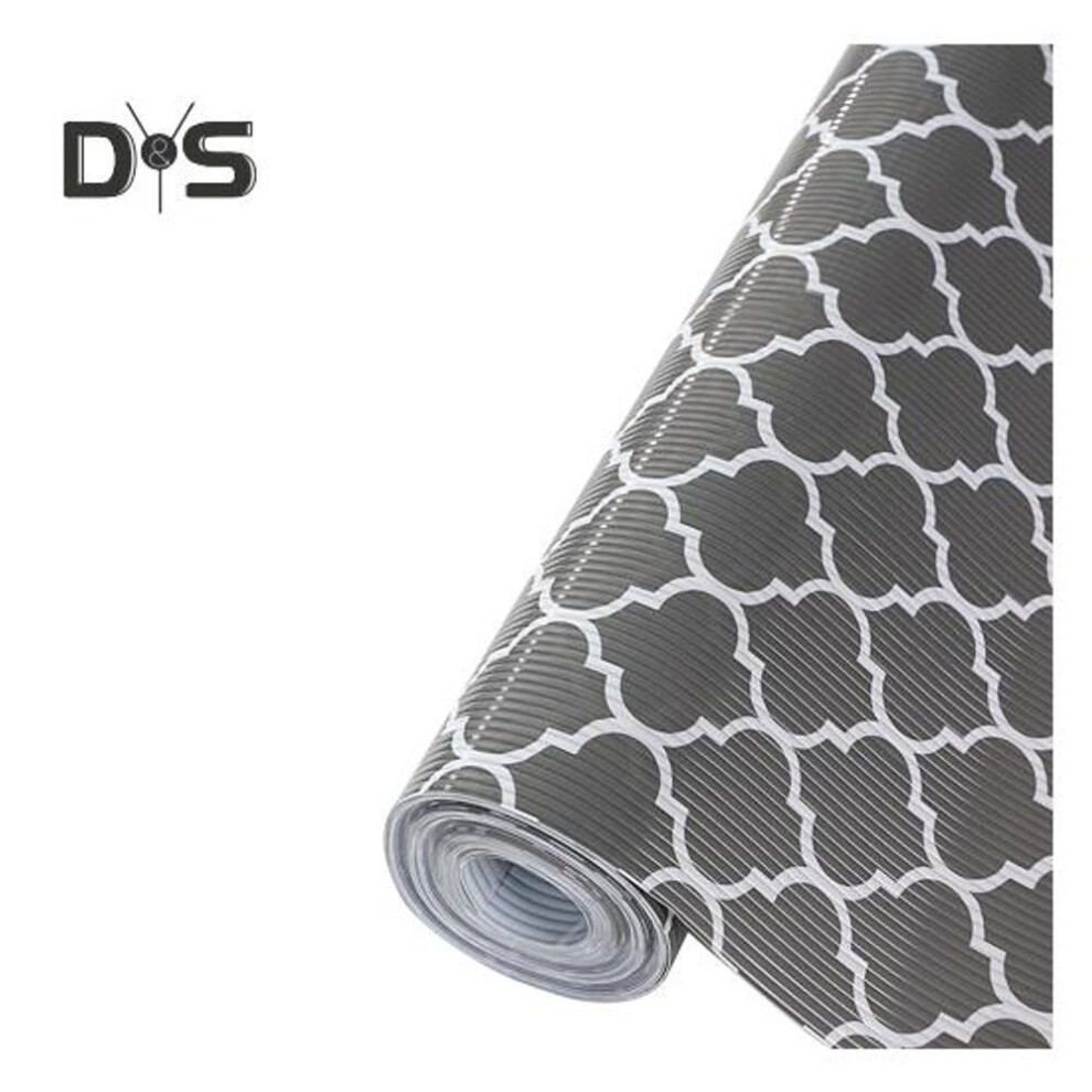 (as the picture, A) Waterproof Shelf Liners For Kitchen Cabinet Drawer Non-adhesive Non-slip Kitchen Shelf Liners Shelf Paper Double Protection Design Cupboard Mat