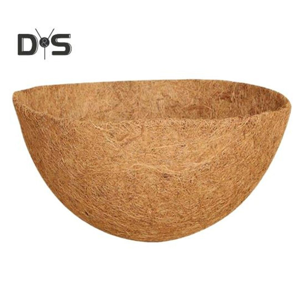 Round Coco Coir Liner Breathable Indoor Outdoor Garden Wall Hanging Planter Insert Liner Natural Coconut Fiber Flower Basket Liner Gardening Supplies