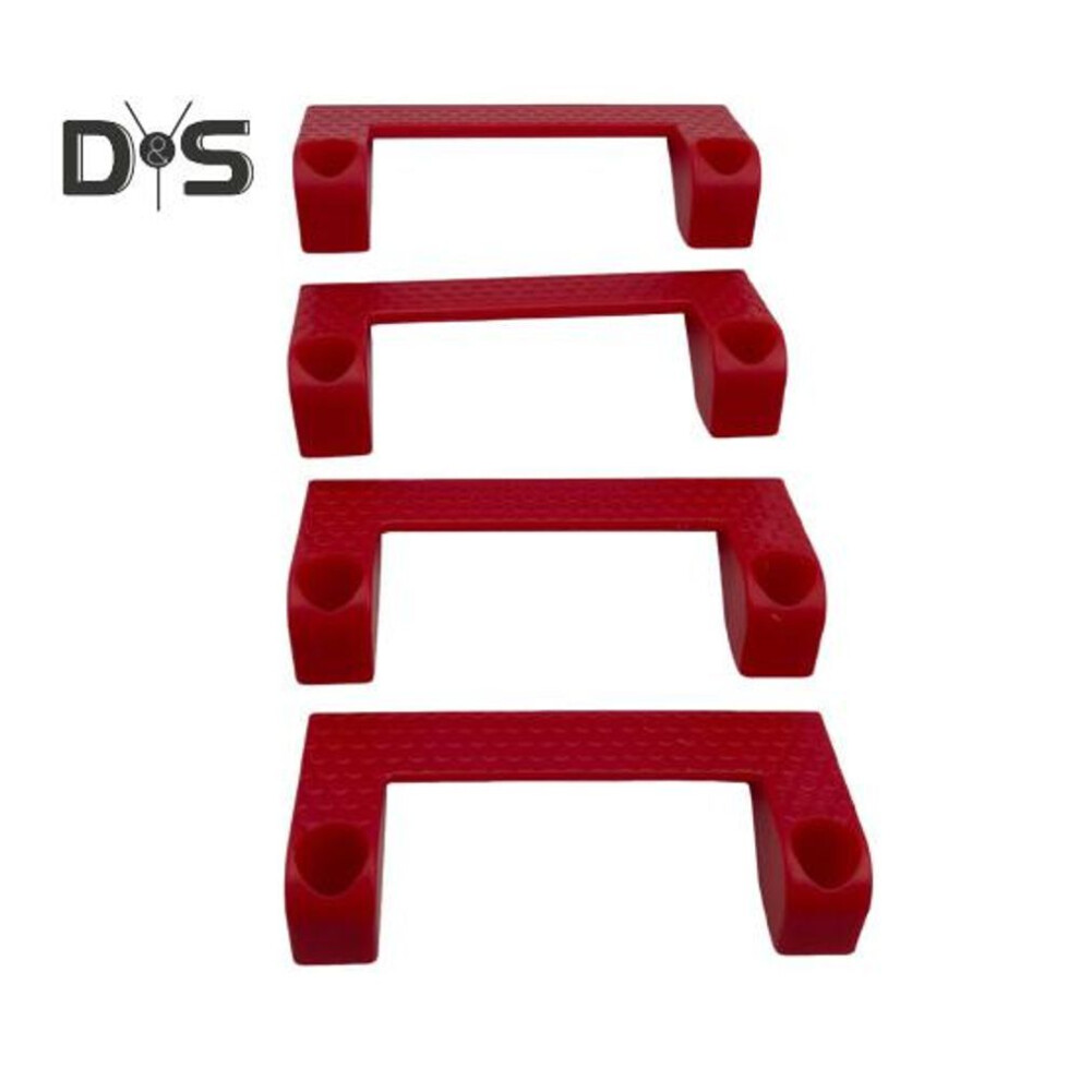 (red) 4pcs Tape Measure Holders Tool Storage Organizers Garage Organization Simple Installation Tool Holders With Screws
