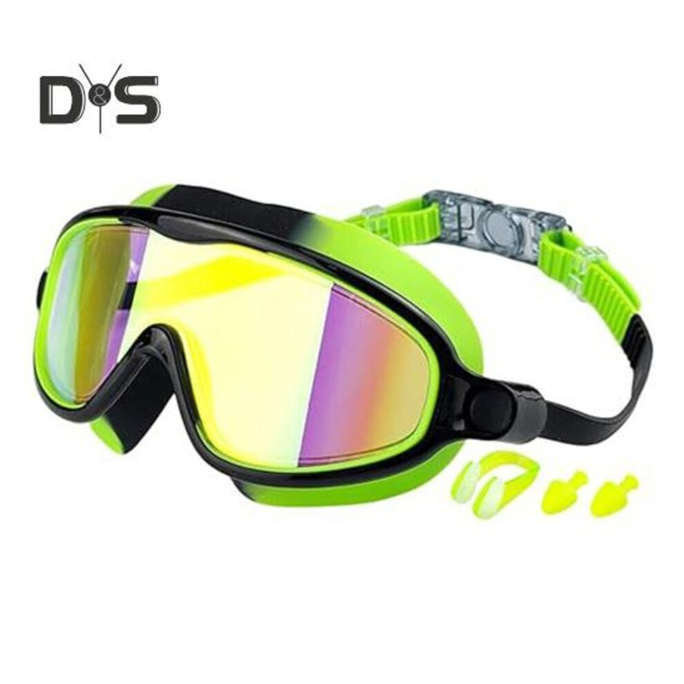 (camouflage) Swim Goggles for Kids Anti-fog Pool Glasses with Nose Clips Earplugs Children's UV Protection Leakproof Swimming Goggles