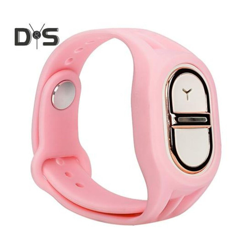 (pink) Electronic Ultrasonic Repellent Bracelet Deet Free Rechargeable Portable Waterproof Outdoor Hiking Traveling Adults Kids Repellent Silicone Wristband